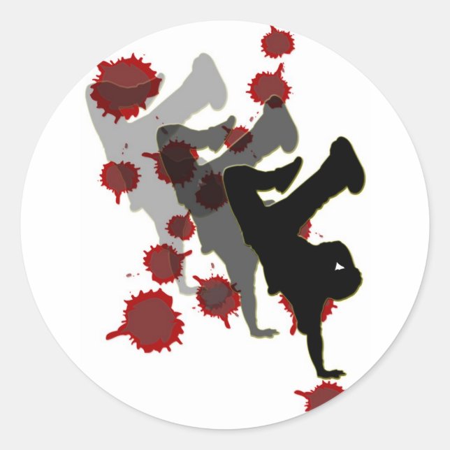 Adesivo B-Boy: Vinhetas-sombra (Frente)