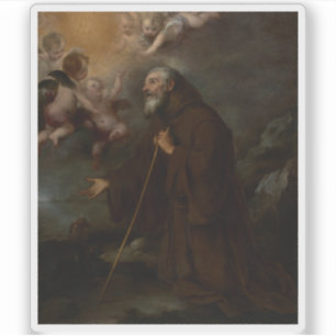Adesivo B.E. Murillo: A visão do Santo Francisco de Paola