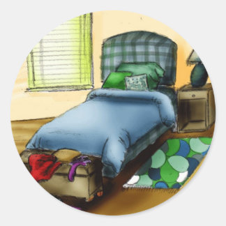 Adesivo B é para o quarto