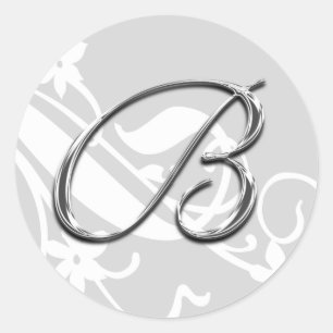 Adesivo B Monograma - Letra Casada com Envelope Selo