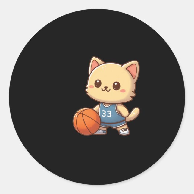 Adesivo Ba Gato de Basquete (Frente)