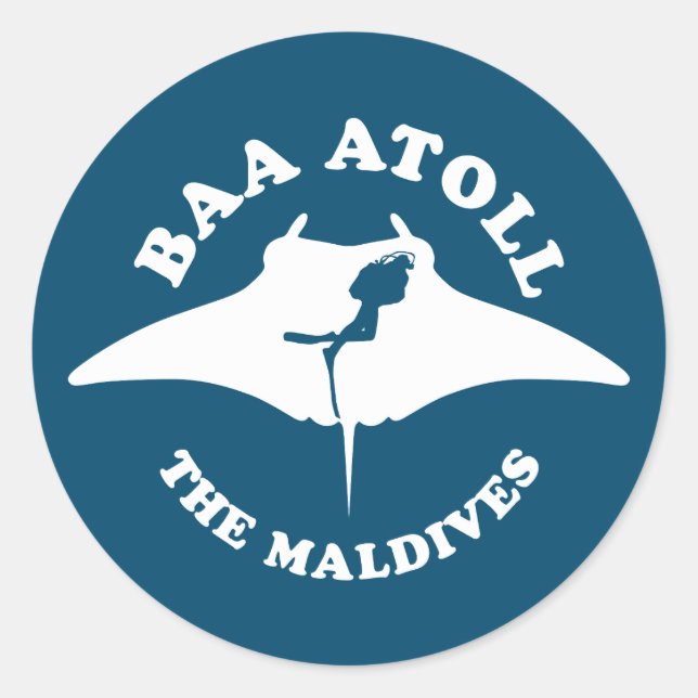 Adesivo Baa Atoll Scuba Diving (Frente)