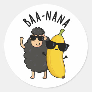 Adesivo Baa-nana Funny Banana Puns