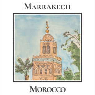 Adesivo Bab Agnaou, Porta Principal, Marrakech, Marrocos