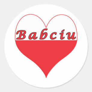 Adesivo Babciu Polonês Heart
