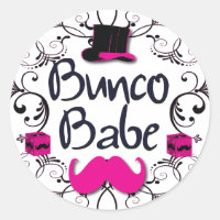 Babe Bunco com Chapéu Superior Rosa e bigode Rosa