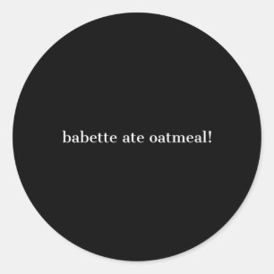Adesivo Babette Ate Oatlight