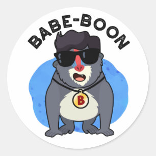 Adesivo Baboon Baboon Baboon, Macaco Engraçado Babe-boon