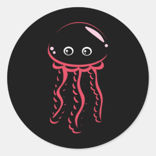 Adesivo Babt Jellyfish Sorrindo Costume Cute Animal Hallow