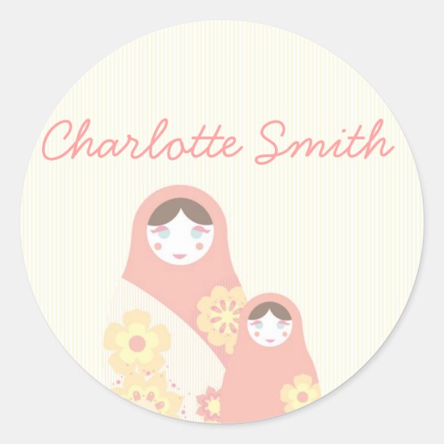 Adesivo Babushka Doll Sticker Russo (Frente)