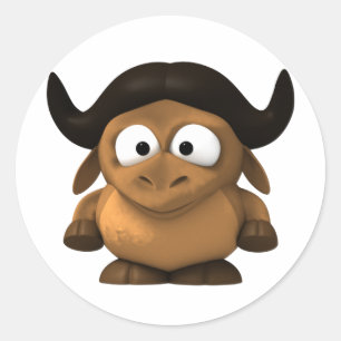 Adesivo Baby 3-D Gnu Sticker