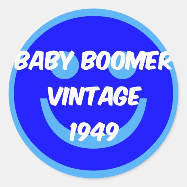 Adesivo baby boomer 1949 (Frente)