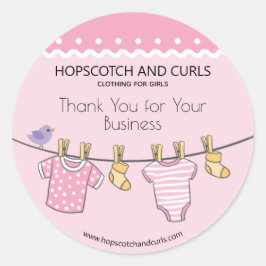 Adesivo Baby Boutique Obrigado pelo seu negócio