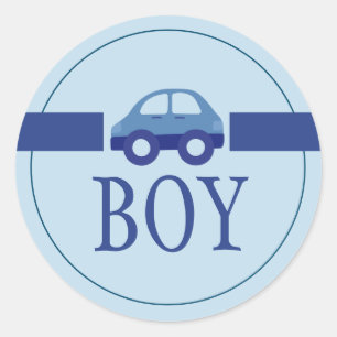 Adesivo Baby Boy Blue Gender Reveparty Classic