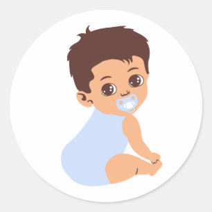 Adesivo Baby Boy in Blue Romper Cutout Sticker
