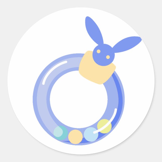 Adesivo Baby Boy Rattle Stickers (Frente)