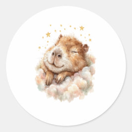 Adesivo Baby Boy Shower Sticker • Cute Capybara