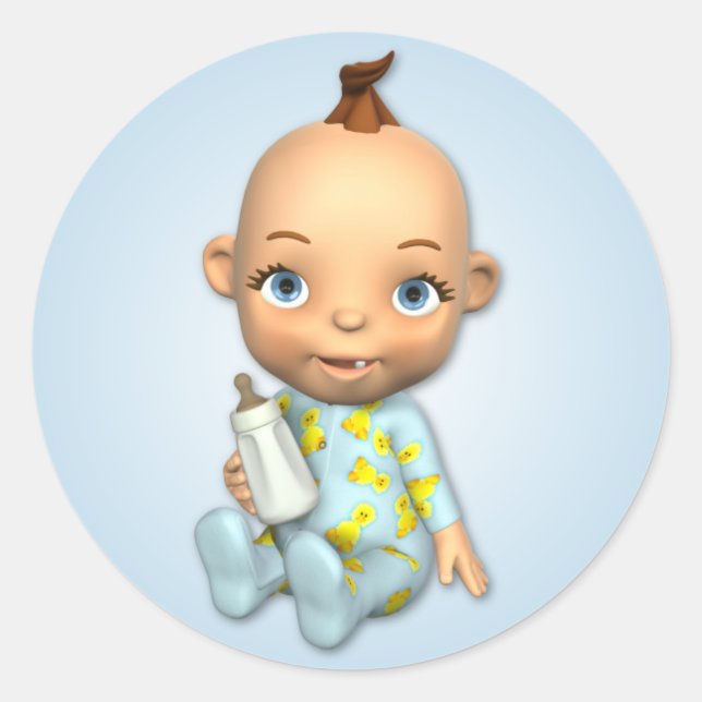 Adesivo Baby Boy Toon Sticker (Frente)