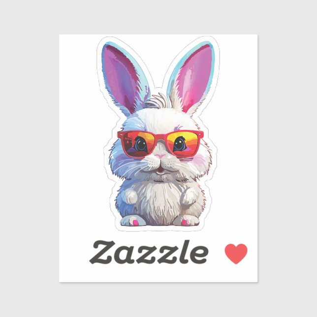 Adesivo Baby Bunny Sticker with Sunglasses (Folha)