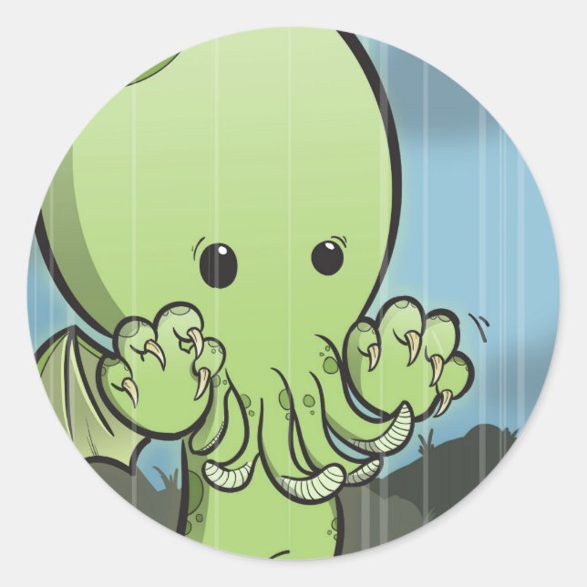 Adesivo Baby Cthulhu - Stickers (Frente)
