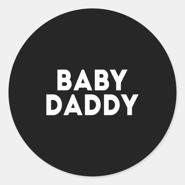 Adesivo Baby Daddy Funny New &amp; Expecting Dads Father's (Frente)
