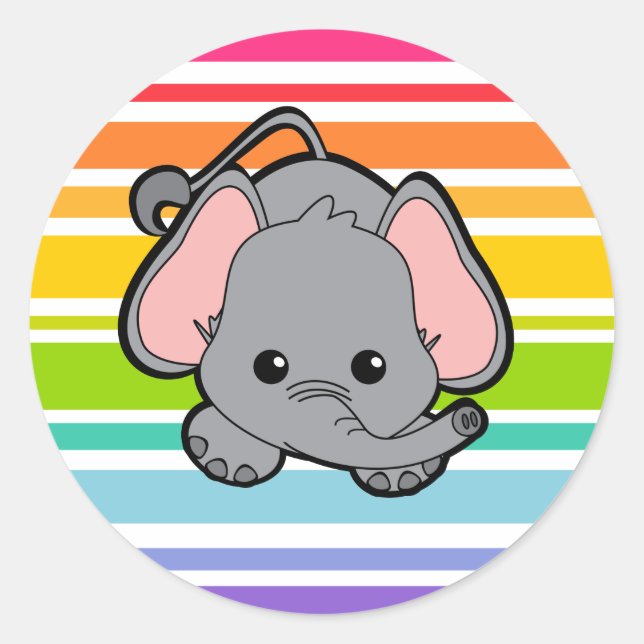Adesivo Baby Elephant Cutie (Frente)