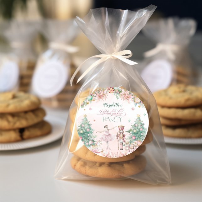 Adesivo Baby Festa de aniversário Floral Nutcracker (Criador carregado)