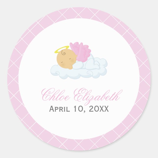 Adesivo Baby Girl Baptism (Frente)