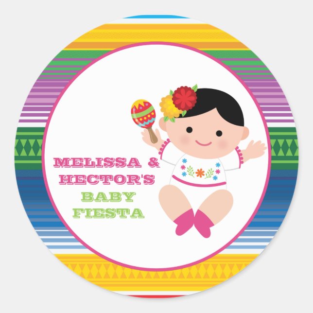 Adesivo Baby Girl Fiesta Stickers (Frente)