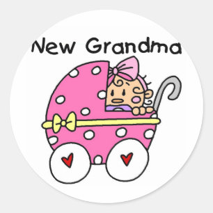 Adesivo Baby Girl New Grandma T-shirts e presentes