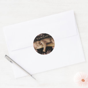 Adesivo Baby Girl Stickers com sua foto de bebê
