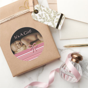 Adesivo Baby Girl Stickers com sua foto de bebê