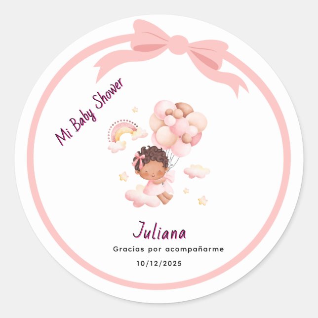 Adesivo Baby Girl stiker editable (Frente)