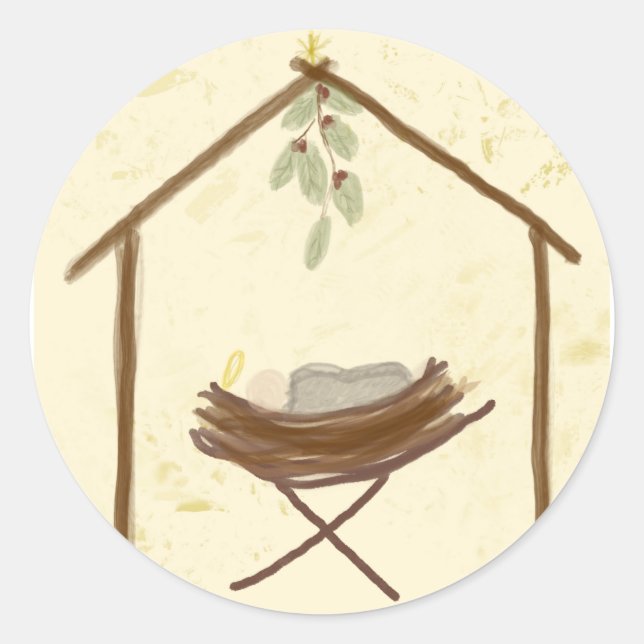 Adesivo Baby in a manger sticker (Frente)