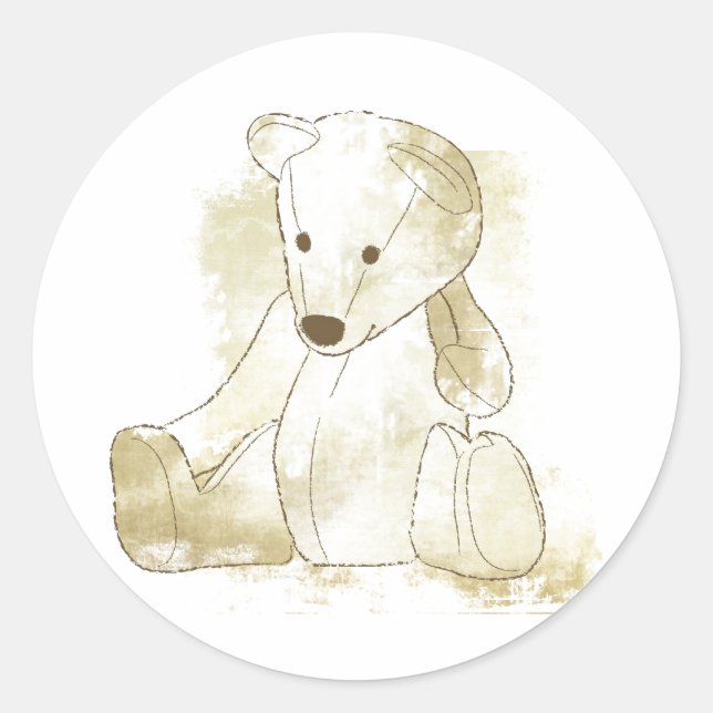 Adesivo Baby Invitation ou Favor Sticker (Frente)