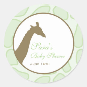 Adesivo Baby Invitation ou Favor Sticker - Verde