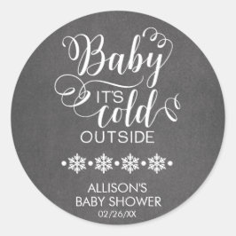 Adesivo Baby It's Fold Outside Chalkboard Chá Sticker