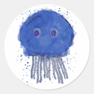 Adesivo Baby Jellyfish Watercolor