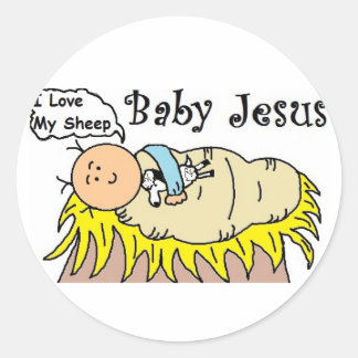 Adesivo Baby Jesus In Manger Sticker
