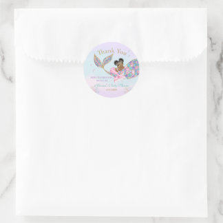 Adesivo Baby Mermaid African Aerican favtags