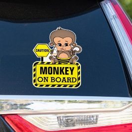 Adesivo Baby Monkey Baby On Conselho Car Sticker