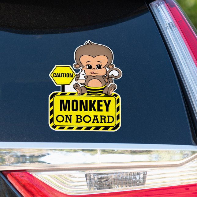 Adesivo Baby Monkey Baby On Conselho Car Sticker (Criador carregado)