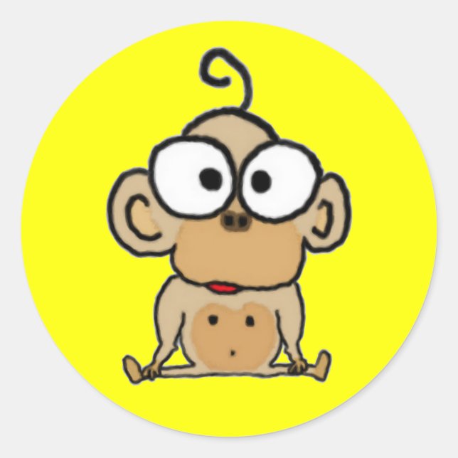 Adesivo Baby Monkey Stickers (Frente)