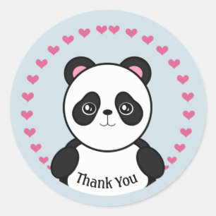 Adesivo Baby Panda, Obrigado