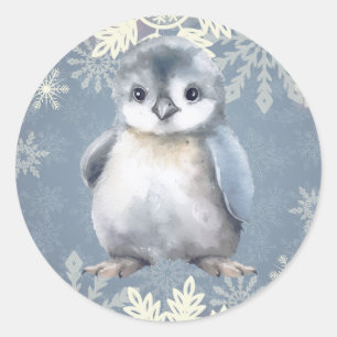 Adesivo Baby Penguin Snowflakers