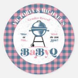 Adesivo Baby Q Barbecue Sexo Chá de Revisão