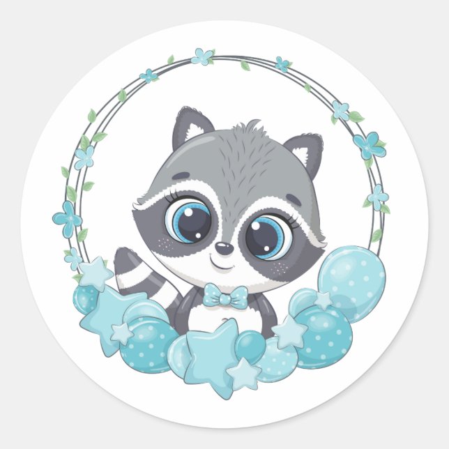 Adesivo Baby Raccoon (Frente)