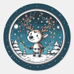 Adesivo Baby Reindeer de Natal