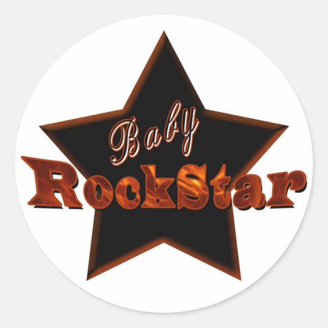 Adesivo Baby RockStar (Frente)