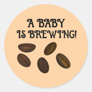 ADESIVO BABY SHOWER COFFEE BEANS STICKERS